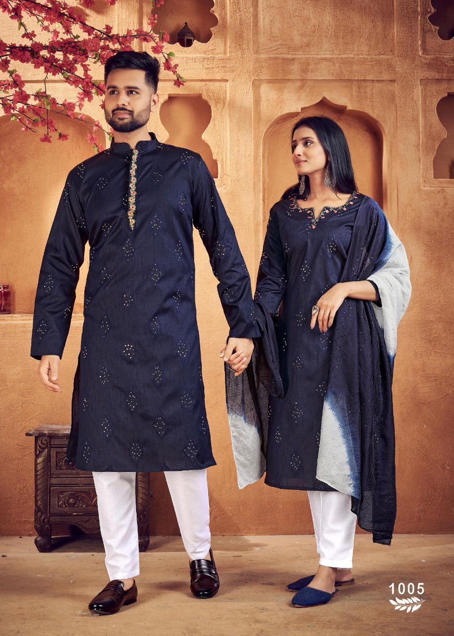 Royal Couple 11 Heavy Jacquard Silk Fancy Festive Wear Designer Couple Collection